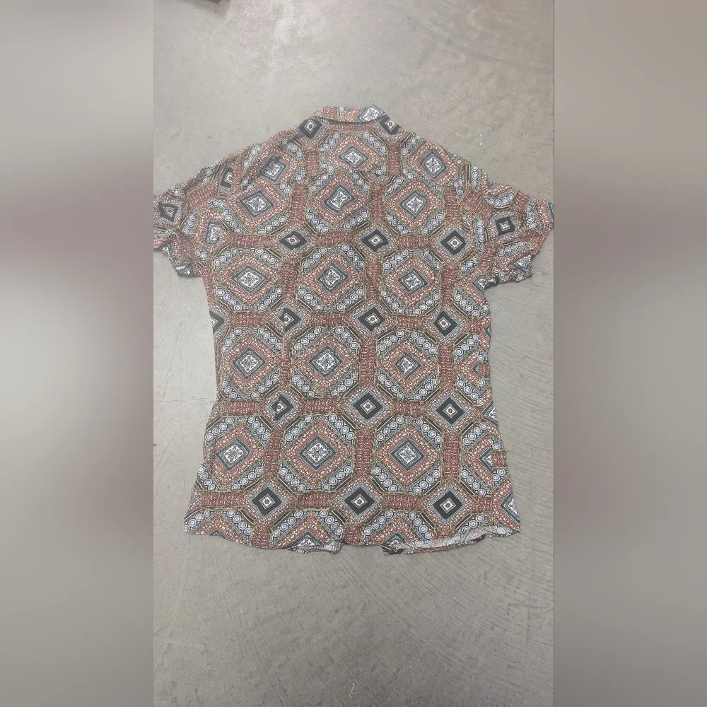 River Island Geometric Patterned Shirt, Small - Picture 3 of 7